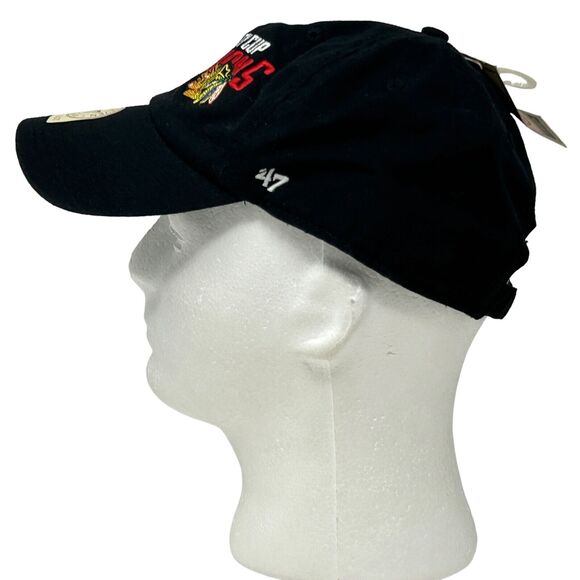 Chicago Blackhawks 2013 Stanley Cup Dad Hat Cap Black 47 Brand Strapback 6 Panel - Picture 6 of 9